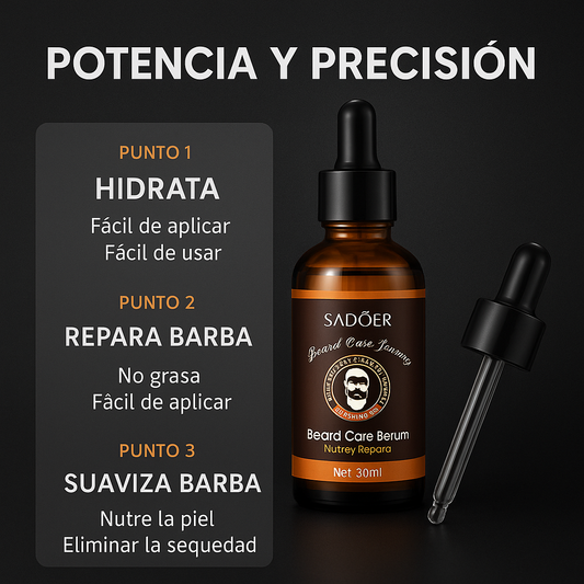 Cortapelo con sérum para el cuidado de la barba de regalo