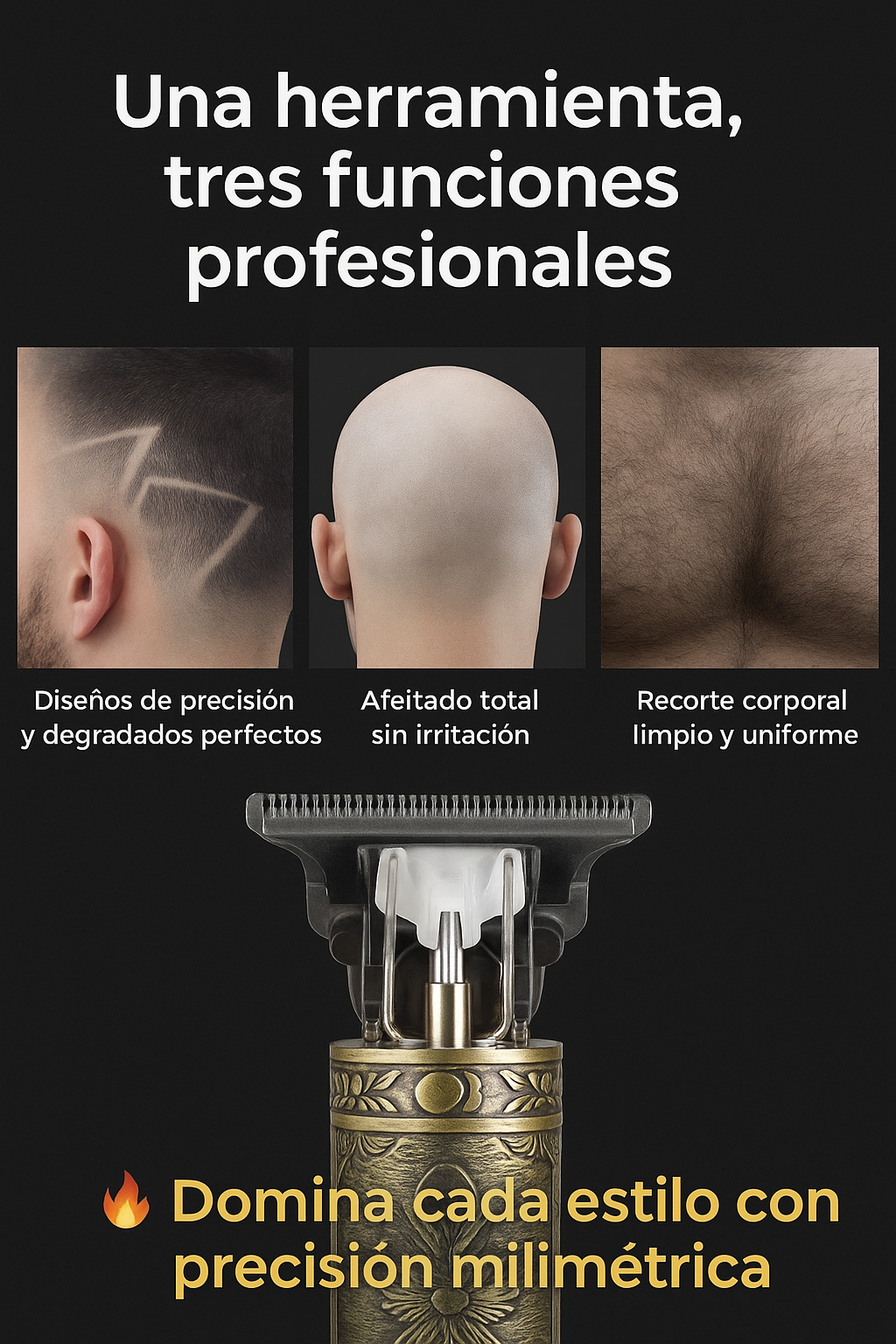Cortapelo con sérum para el cuidado de la barba de regalo