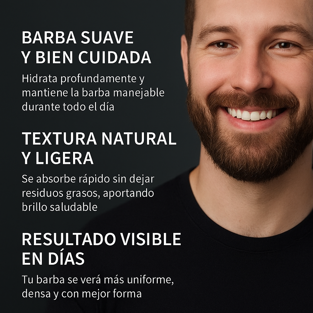 Cortapelo con sérum para el cuidado de la barba de regalo